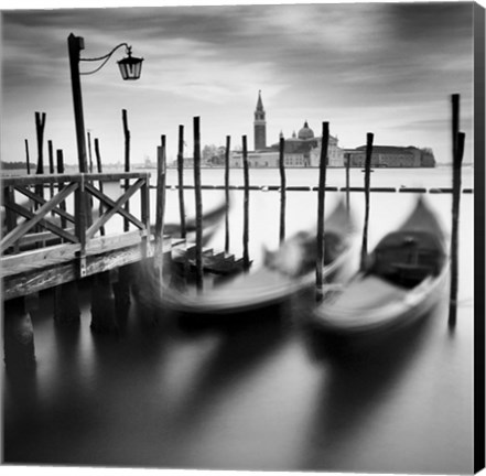 Framed Venice Gondolas Print