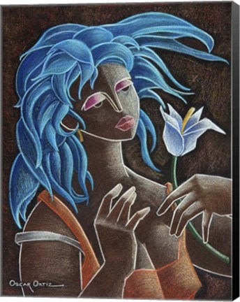 Framed Flower and Wind Print