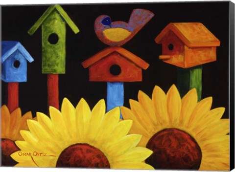 Framed Midnight Garden Print