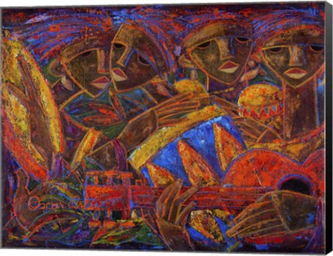 Framed Musas Del Caribe Print