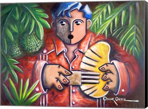 Framed Musician II Print