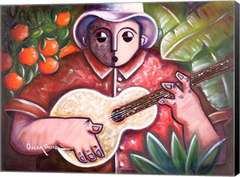 Framed Musician III Print