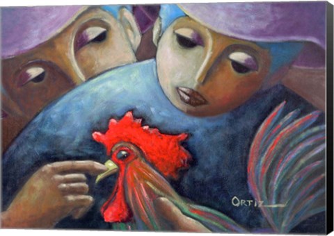 Framed Rooster Print