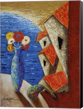 Framed Ventana Al Mar Print