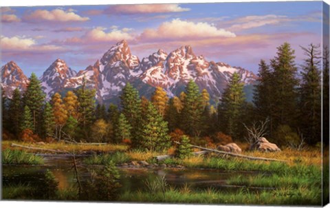 Framed Harmonious Retreat Print