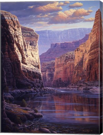 Framed River Through The Past Print