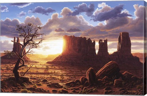 Framed World Of Heaven Print