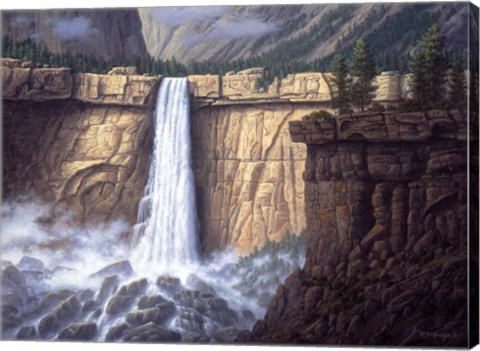 Framed Canyon Cascade Print