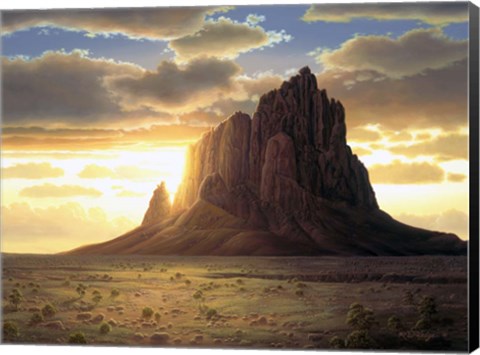 Framed Shiprock Print
