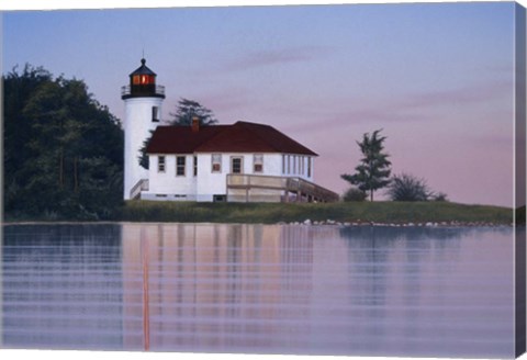 Framed Whiskey Point Lighthouse Print