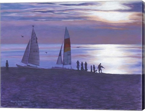 Framed Weco Beach Print