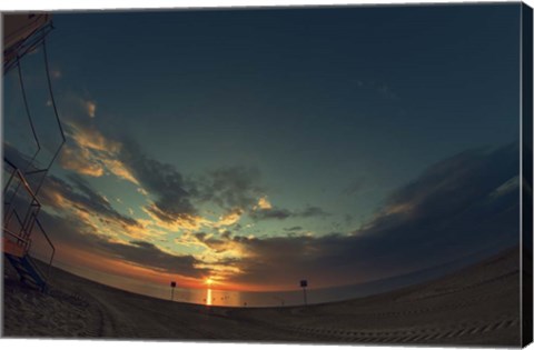 Framed Cypress Sunrise I Print