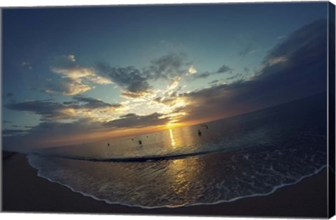 Framed Cypress Sunrise II Print