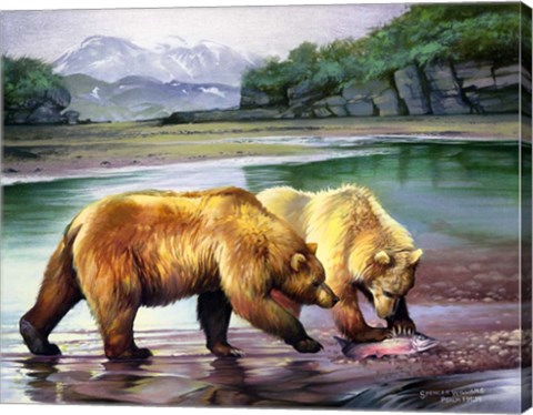 Framed Coastal Grizz Print