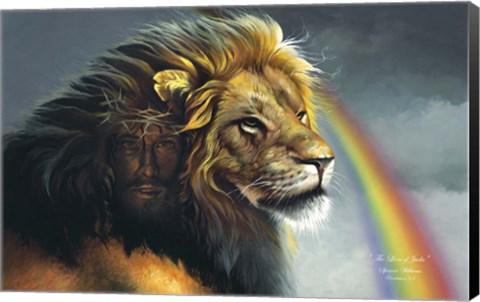 Framed Lion Of Judah Print