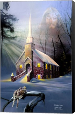 Framed Rock Church Print