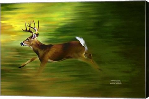 Framed Running Deer Print