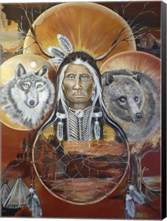 Framed Circles of life Print