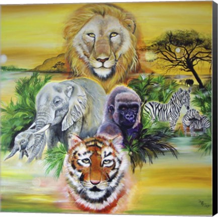 Framed Fantasy Safari Print