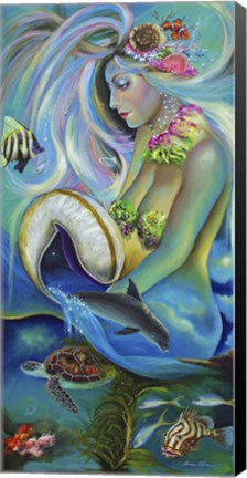 Framed Fergierina the Mermaid Print