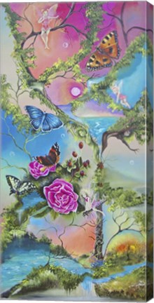 Framed Follow the Butterflies Print