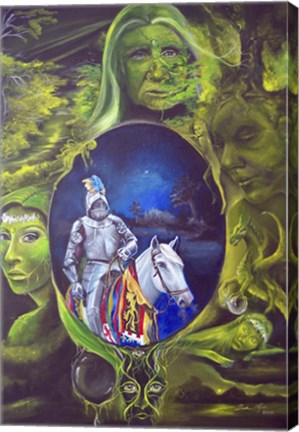 Framed King Arthur Travels Print