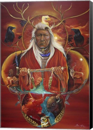 Framed Peace Pipe Offering Print