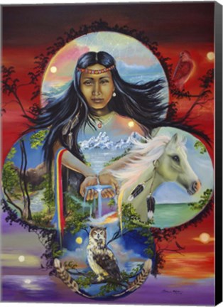 Framed Sky Woman Print