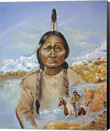 Framed Sitting Bull Print