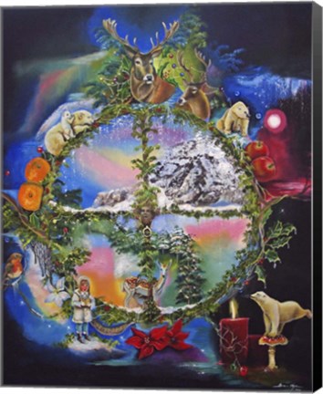 Framed Natures Advent Window Print