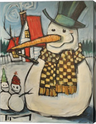 Framed Frosty Family Print