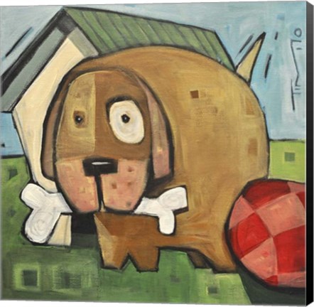 Framed Dog Poster 2 Print