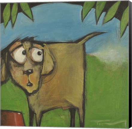 Framed Farting Dog Print