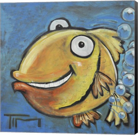 Framed Farting Fish Print