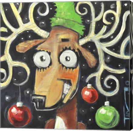 Framed Reindeer Poster Print