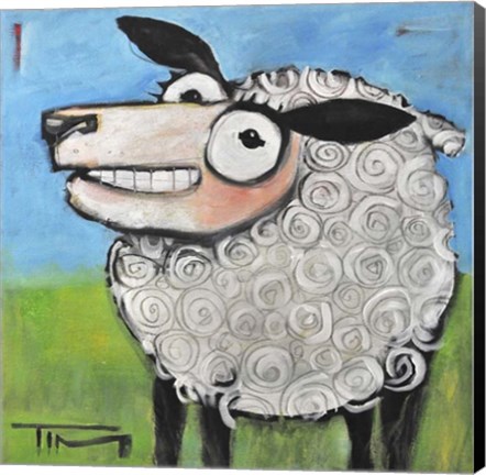 Framed Sheep Poster Print