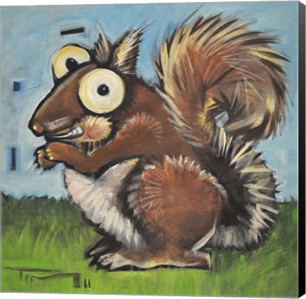 Framed Squirrel Poster Print