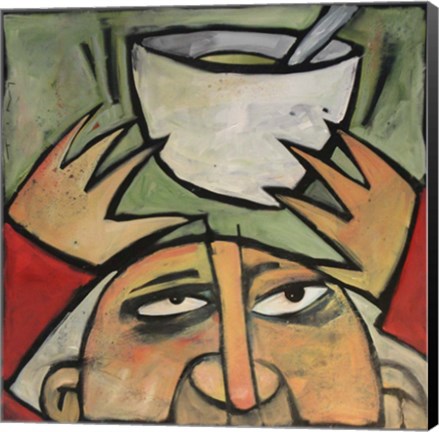 Framed Amazing Brad Soup Jugger Print