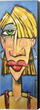 Framed Bangs Girl Print