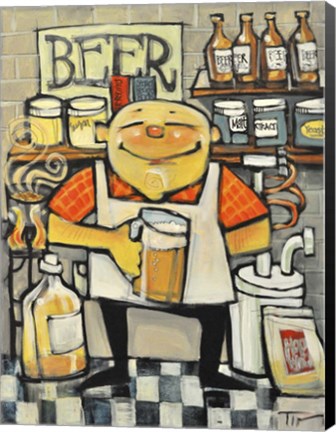 Framed Basement Brewer Print