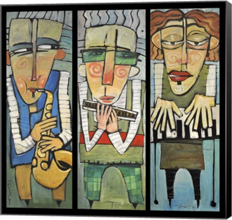 Framed Jazz Trio Print