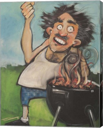 Framed Madman With Grill Print