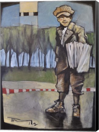 Framed Newsboy Print
