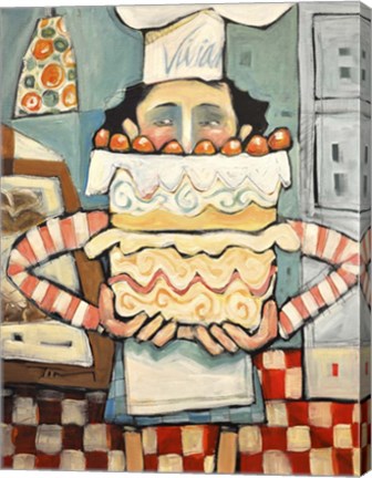 Framed French Baker Print
