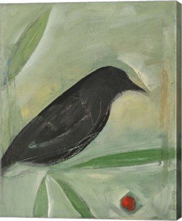 Framed Bird And Berry 1 Print