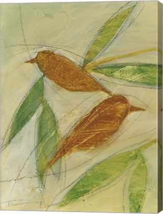 Framed Brown Birds At Rest Print