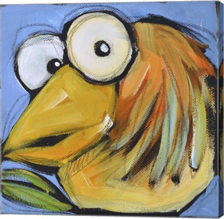 Framed Gold Bird 2 Print