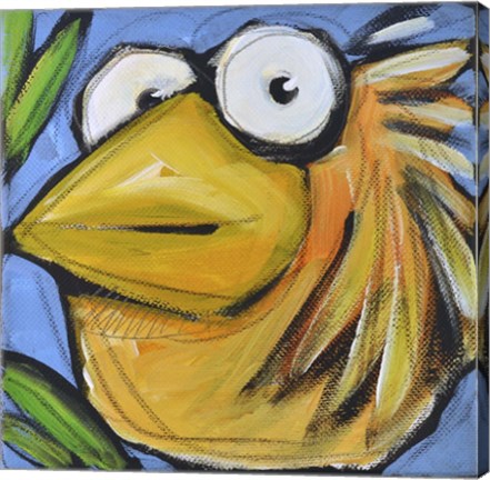 Framed Gold Bird 3 Print