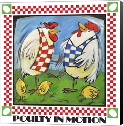 Framed Poultry In Motion Poster Print