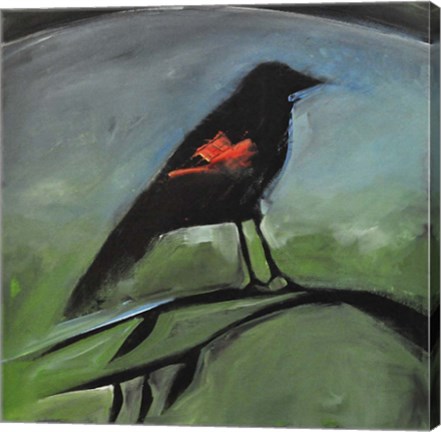 Framed Redwing Print